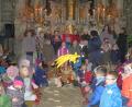 Bild: jzk
Mit dem "Sternenlied“ hat der neue Kinderchor bei der Heilig-Abend-Andacht seinen ersten Auftritt.