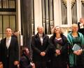 Bild: cog
Die Gesangssolisten Manuel Krauß (Bass), Reiner Geißdörfer (Tenor), Christine Mittermair (Alt) und Manuela Spitzkopf (Sopran) (von links).