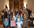 Bild: bej
Mit großem Eifer spielten und sangen die Kinder die Herbergssuche in der Christmette in Muschenried.