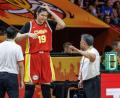 Bild: Andreas Gora/dpa
Die Chinesin Zhang Ziyu ist die mit Abstand größte Basketballerin bei der WM in Berlin. (Archivbild)
