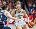 Bild: Andreas Gora/dpa
Leonie Fiebich will mit Deutschlands Basketballerinnen erstmals in Halbfinale.
