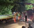 Bild: PI Neustadt a.d.Waldnaab, Wimmer, POM
Mit einem Abschlepp-Lkw mit Kran konnte das Auto schließlich aus dem Weiher gehoben werden. Der Einsatz eines solchen Fahrzeugs kann für den Unfallverursacher teuer werden.