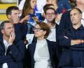 Bild: Jan Woitas/dpa
Die Leipziger Entscheider: Sportchef Marcel Schäfer (l), CEO Tatjana Haenni und Aufsichtsratschef Oliver Mintzlaff.