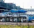 Bild: Hauke-Christian Dittrich/dpa
Blick auf einen Gasspeicher: Deutschlands Gasspeicher sind deutlich leerer als in den Vorjahren.
