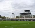 Bild: Harald Tittel/dpa
Elversbergs Stadion ist aktuell eine Baustelle. (Archivbild)