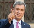 Bild: Peter Kneffel/dpa
CSU-Chef Markus Söder beteuert, dass die CSU „auf keinen Fall“ einen Kanzlersturz initiieren werde. (Archivbild)
