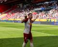 Bild: Sascha Janne
Lucas Hermes (hier im Spiel gegen Duisburg) durfte auch auf dem Aachener Tivoli über ein Tor von ihm jubeln.