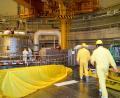 Bild: Michael Heitmann/dpa
Blick in das Innere des tschechischen Atomkraftwerks Temelin. (Archivbild)