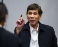 Bild: Piroschka van de Wouw/Pool REUTERS/AP/dpa
Der ehemalige philippinische Präsident Rodrigo Duterte steht in Den Haag vor Gericht.