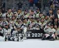 Bild: Florian Wiegand/dpa
Meister Eisbären Berlin kann mit einem erneuten Triumph DEL-Geschichte schreiben. (Archvibild)