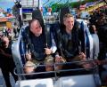 Bild: Sven Hoppe/dpa
Die Vorfreude auf das Oktoberfest steigt: OB Dominik Krause (r) und Wiesn-Chef Christian Scharpf sitzen schon einmal Probe.