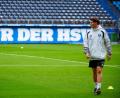 Bild: Gregor Fischer/dpa
Hat weiter das Sagen beim HSV: Trainer Merlin Polzin.