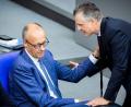 Bild: Christoph Soeder/dpa
„Ich bin davon überzeugt, dass Friedrich Merz Bundeskanzler bleibt“, sagt Unionsfraktionschef Thorsten Frei. (Archivbild)