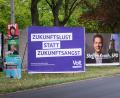 Bild: Bernd von Jutrczenka/dpa
Der Wahlkampf ist überall in Berlin präsent. (Archivbild)