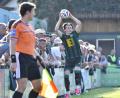 Bild: Hubert Ziegler
Volodymyr Kharabara (beim Einwurf) fehlt den Ammerthalern gegen den TSV Nördlingen.