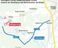 Grafik: Marina Gube/Quelle: Staatliches Bauamt
Die Staatsstraße 2166 wird zwischen der Abzweigung nach Weiherhammer und Mantel ab Dienstag, 22. September, gesperrt. Der Verkehr zwischen Freihung und Weiden wird über die Kreisstraße NEW 21 und die Staatsstraße 2238 über Etzenricht umgeleitet.
