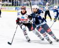 Bild: Elke Englmaier
Brayden Tracey (rechts) erzielte drei Tore bei seinem Pflichtspieldebüt für die Blue Devils Weiden.