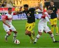 Bild: Jan-Philipp Strobel/dpa
Dortmund und Stuttgart boten ein hart umkämpftes, aber wenig hochklassiges Topspiel.