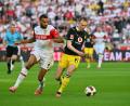 Bild: Jan-Philipp Strobel/dpa
Machte den Unterschied: BVB-Torschütze Maximilian Beier (r).