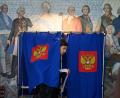 Bild: Dmitri Lovetsky/AP/dpa
Es war die erste Abstimmung in Russland seit Beginn von Putins Krieg gegen die Ukraine im Februar 2022.