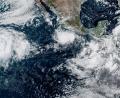 Bild: Uncredited/NOAA/AP/dpa
„Polo“ wird in den nächsten Tagen voraussichtlich die höchste Hurrikanstärke erreichen.