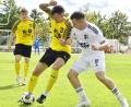 Archivbild: Hubert Ziegler
Der FC Amberg (gelb) sicherte sich im Spiel gegen Bad Abbach einen Punkt.
