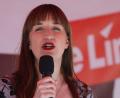 Bild: Jan Woitas/dpa
Die Linken-Politikerin Heidi Reichinnek empört sich über CSU-Chef Markus Söder. (Archivbild)