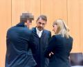 Bild: Nils Ganzmann
Der angeklagte Unternehmer (links) stimmte dem neuen Deal mit seinen Anwälten Stefanie Amann und Rouven Colbatz zu.