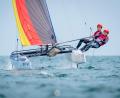 Bild: Sascha Klahn/dpa
NRW setzt bei seiner Olympia-Bewerbung auf Warnemünde als Segel-Standort. (Archivbild)