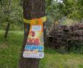 Bild: ILE Region VierStädtedreieck 
Ein gelbes Band am Obstbaum zeigt: Hier darf kostenlos für den Eigenbedarf geerntet werden.