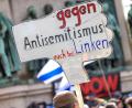 Bild: Thomas Banneyer/dpa
Die Partei die Linke sieht sich heftigen Antisemitismus-Vorwürfen ausgesetzt. (Archivbild)