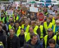 Bild: Heiko Becker/dpa
Bauern haben den Start der Agrarministerkonferenz in Würzburg mit Protesten begleitet.