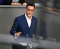 Bild: Elisa Schu/dpa
Robin Wagener ist Verteidigungspolitiker der Grünen-Bundestagsfraktion. (Archivfoto)