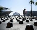 Bild: Bianca De Marchi/AAP/dpa
Die Installation „Mushrooms“ steht direkt am Hafen von Sydney.