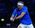 Bild: Maja Smiejkowska/AP/dpa
Alexander Zverev beim Laver Cup in Aktion.