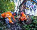 Bild: Christoph Reichwein/dpa
Kabelklau mit großen Auswirkungen - im Großraum Gelsenkirchen geht bei der Bahn momentan nichts.