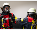 Bild: Noah Wegmüller-Kocher
Die Atemschutzgeräteträger der Feuerwehr Friedersreuth üben im Atemschutzzentrum in Neuhaus für den Ernstfall.