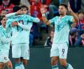 Bild: Cornelius Poppe/NTB Scanpix/AP/dpa
João Félix (M) und Gonçalo Ramos (r) erzielten die Treffer für Portugal.