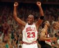 Bild: John Swart/AP/dpa
Die legendäre 23: Michael Jordan. (Archivbild)