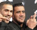Bild: Jens Kalaene/dpa-Zentralbild/dpa
Bushido (links) und Arafat Abou-Chaker zeigten sich in der Vergangenheit häufig gemeinsam in der Öffentlichkeit. (Archivfoto)