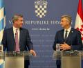 Bild: Christoph Trost/dpa
Markus Söder (l) trifft in Zagreb den kroatischen Premierminister Andrej Plenković.