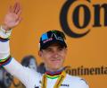 Bild: Mosa'ab Elshamy/AP/dpa
Remco Evenepoel ist Europameister. (Archivbild)