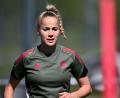 Bild: Sven Hoppe/dpa
Erst einmal raus: Fußball-Nationalspielerin Giulia Gwinn. (Archivbild)