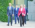 Bild: Michael Kappeler/dpa
Im Koalitionsausschuss treffen sich die Spitzen von Union und SPD. (Archivbild)