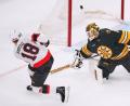 Bild: Charles Krupa/AP/dpa
Tim Stützle traf schon im ersten Drittel doppelt gegen die Bruins.