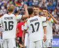 Bild: Friso Gentsch/dpa
Die deutsche U21 jubelt über das EM-Ticket.