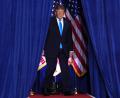 Bild: Alex Brandon/AP/dpa
Die Klage richtet sich gegen Trump und seine Regierung - der Vorwurf: Finanzierung von Wahlwerbung mit Steuergeldern. (Archivbild)
