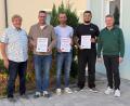 Bild: Malerbetrieb Heyd
Von links: Herbert Heyd, Matthias Seidl, Manuel Haberkorn, Marcel Meier und Michael Heyd.