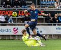 Bild: Hannah Dirscherl
Gebenbachs Torhüter Lukas Völlger pariert einen gefährlichen Angriff des TSV Großbardorf.