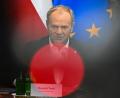 Bild: Radek Pietruszka/PAP/dpa
Schwebte in Gefahr: Regierungschef Tusk.